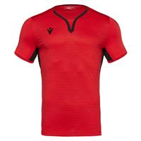 Canopus Shirt Shortsleeve RED/BLK XXS Elegant teknisk t-skjorte - Unisex
