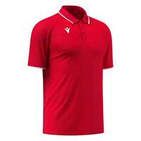Aulos Polo RED/WHT 3XS Teknisk poloskjorte - Unisex