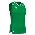 Lily Eco Sleeveless Shirt GRN/WHT XS Teknisk kamp og treningsdrakt - Dame