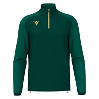 Isen Training 1/4 Zip Top BGRN/GOLD 4XL Teknisk treningsgenser - Unisex
